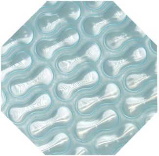 Solarplane Sol+Guard 500 µm GeoBubble Achteck 350 cm Max Erwärmung Folie Pool