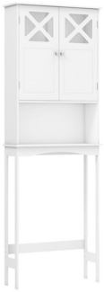 COSTWAY Badregal, mit Tür & Regal, verstellbarem Regalböden, 173cm