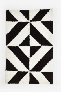 Next Badematte Badematte mit abstraktem Geomuster, Höhe 80 mm, Baumwolle