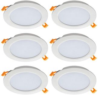 SEBSON LED Einbaustrahler LED Einbaustrahler 230V, 12W 870lm warmweiß, integrierter Treiber