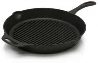 Petromax Grill-Feuerpfanne gp30 mit Stiel Gusseisen Pfanne 2,5 Liter 30 cm