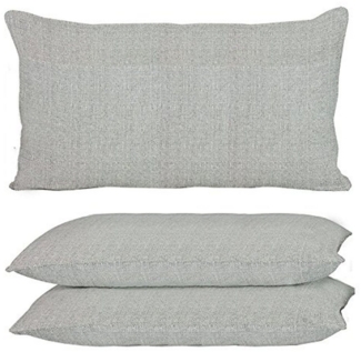 habeig Rückenkissen Rückenkissen ca. 40x60cm Grau Anthrazit Taupe WETTERFEST Kissen Lounge