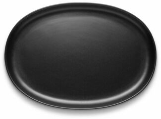 EvaSolo Nordic Kitchen Teller oval 32 cm schwarz