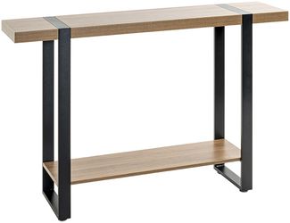 Konsole >37101< in eiche, schwarz - 120x82x30cm (BxHxT)