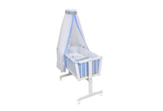 Baby-Delux Babybettwäsche Baby Wiegenset, Textilien, 6 teilig, Wiegenset 6-tlg. für Babywiege 90x40 (ohne Wiege) verschiedene Designs