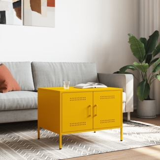 Kommode Senfgelb 68 x 50 x 50,5 cm Stahl