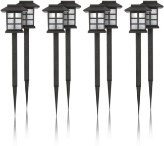Solar Laterne Schwarz 38 cm 2er - 8er