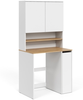 Waschmaschinenschrank Viktor Weiß/Artisan 93.6 x 88.2 cm 2 Teile mit Regal Vicco