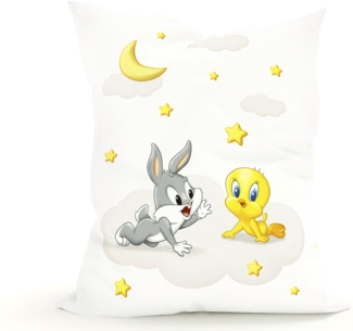 Green Bean® Kinder Sitzsack Looney Tunes 100x135 cm mit 270 Liter hochwertiger EPS Perlen Füllung und waschbarem Motiv Wechsel-Bezug aus 100% Baumwoll
