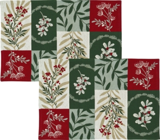 sander table + home Platzset Tischset "Winter Greens" 2er-Pack, Gobelin