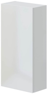 Hängeschrank >DESTAL< 1 Tür, 2 Böden, in Weiß glänzend - 30x60x16 (BxHxT)