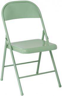 Ib Laursen - 4er Set Klappstühle Klappstuhl Stuhl Metall Grün 2164-42