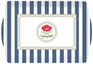 EasyLife Tablett Flowery, Melamin, Farbe: Mehrfarbig, Motiv: Blumen