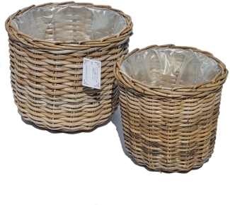 Rattan Korb Meran 2 er Set