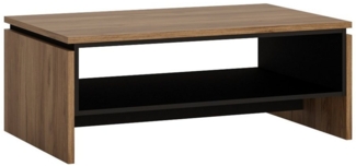 Lomadox Couchtisch BRISTOL-129, in Catania Eiche Nb. mit schwarz, B/H/T: ca. 107/43/70 cm
