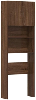 vidaXL Waschmaschinenschrank Braun Eichen-Optik 64x24x190 cm 859133
