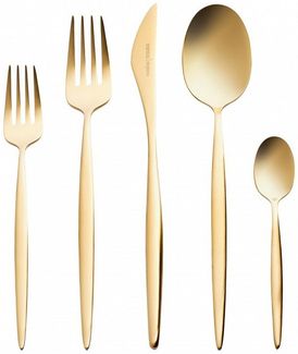 Karaca Besteck-Set Karaca Lızbon Matte Gold 6-Personen 30-teiliges Besteckset