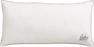 RIBECO Microfaserkissen Marie, Kissen 40x80 cm & 80x80 cm im Spar-Set erhältlich!, Füllung: 100% Polyester, Bezug: 100% Baumwolle, Kopfkissen flauschig & Allergiker geeignet (Hausstauballergiker)