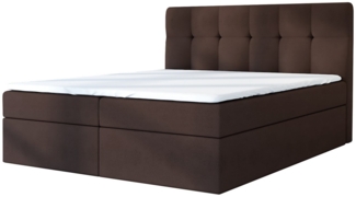 A&J MöbelLand GmbH Boxspringbett REF mit Bettkasten, Topper und gepolstertem Kopfteil. (Boxspringbett mit Bettkasten und gepolstertem Kopfteil. Gratis Topper – nur jetzt erhältlich!, Kostenlose Lieferung! TOP ANGEBOT), Länge 208cm Höhe 106 cm