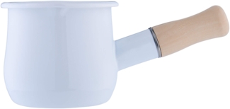 Milchtopf emailliert weiß