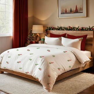 L'Essentiel Maison Bettwäsche Set Kokina Weihnachtsdeko, 70% Baumwolle 30% Polyester, 2 teilig, In 7 praktischen Größen für jede Bettart verfügbar, Baumwollmischung
