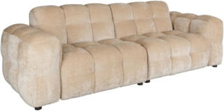 HACKMAN 3-Sitzer Sofa Velours Beige von DUTCHBONE