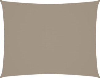 vidaXL Sonnensegel Oxford-Gewebe Rechteckig 5x6 m Taupe 135439