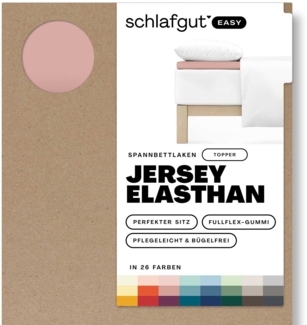 Schlafgut Spannbettlaken EASY Jersey Elasthan Topper, Jersey, Gummizug: rundum, (1 Stück), MADE IN GREEN by OEKO-TEX®
