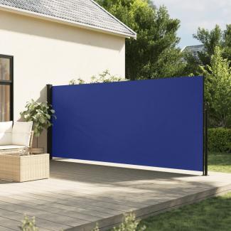 vidaXL Seitenmarkise Ausziehbar Blau 180x300 cm 4004341