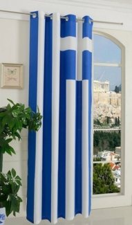 Gardinenbox Gardine, Ösen (1 St), blickdicht, Flagge HxB 245x140 cm Fußball Fan Flag Banner Landesfarben