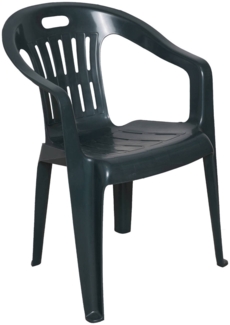 Dmora Outdoor-Stuhl Aringa, Gartensitz, Stuhl für Esstisch, Outdoor-Sessel, 100 % Made in Italy, 56x57h80 cm, Grün