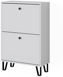 Vicco Schuhkipper Siri, Weiß, 60x92 cm mit 2 Klappschubladen