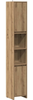 vidaXL Badschrank Artisan-Eiche 30x30x183,5 cm Holzwerkstoff 856065