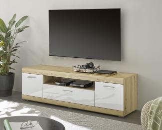 TV-Board >Nobe< in Eiche Artisan - 165x49x43cm (BxHxT)