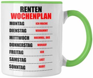 Trendation Tasse Trendation - Renter Tasse Ruhestand Geschenk Rente für Mann Frau Lusti