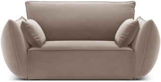 Micadoni Sessel Kaelle 1-Sitzer Samt Cappuccino