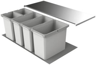 Abfallsorter Cox Box 2T/1000-5 mit fünffach Trennung für 100 cm Schrankbreite / Abfalleimer / Abfallsammler / Mülleimer