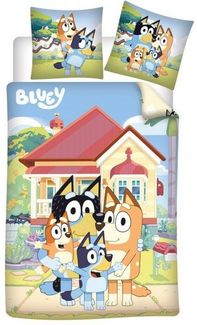 Bluey Flanell Bettwäsche 140x200 cm + Kissenbezug 65x65 cm Baumwolle