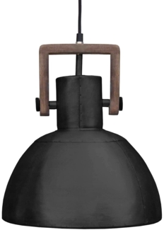 PR Home 1372905 Hängelampe Ashby Holz schwarz Zink 29cm
