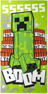 Minecraft Strandtuch MInecraft Creeper Mikrofaser Badetuch Strandtuch XL 70x140 cm
