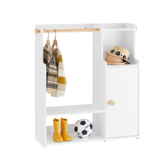 SoBuy Kinderkleiderschrank KMB110 Kindergarderobe Kleiderschrank Kinder Kleiderständer Kinderregal