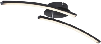 Deckenleuchte Wohnzimmer LED Deckenlampe Schlafzimmer schwarz 67129-12