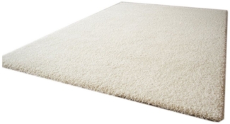 Hochflor Teppich Chamonix, Farbe: creme, Größe: 80x150 cm