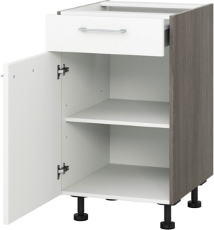 KOCHSTATION Unterschrank KS-Trea US40 mit einem Auszug und einer Tür, Einlegeboden, Breite 40 cm, Höhe 75 cm