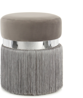 Hocker Rebecca 925 Grau / Silber