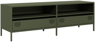 vidaXL TV-Schrank Olivgrün 135x39x43,5 cm Kaltgewalzter Stahl 851338