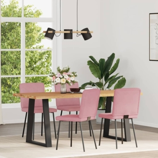 vidaXL Esszimmerstühle 4 Stk. Rosa Samt 3315290