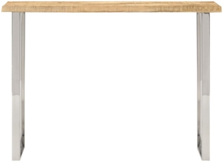 vidaXL Konsolentisch mit Baumkante 105x33x76 cm Massivholz Mango 372766