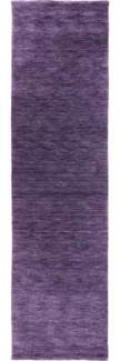 Morgenland Gabbeh Teppich - Softy - Uni - läufer - 300 x 80 - Flieder