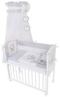 Beistellbett 3D Elefanten bestickt mit Vollausstattung 90x40